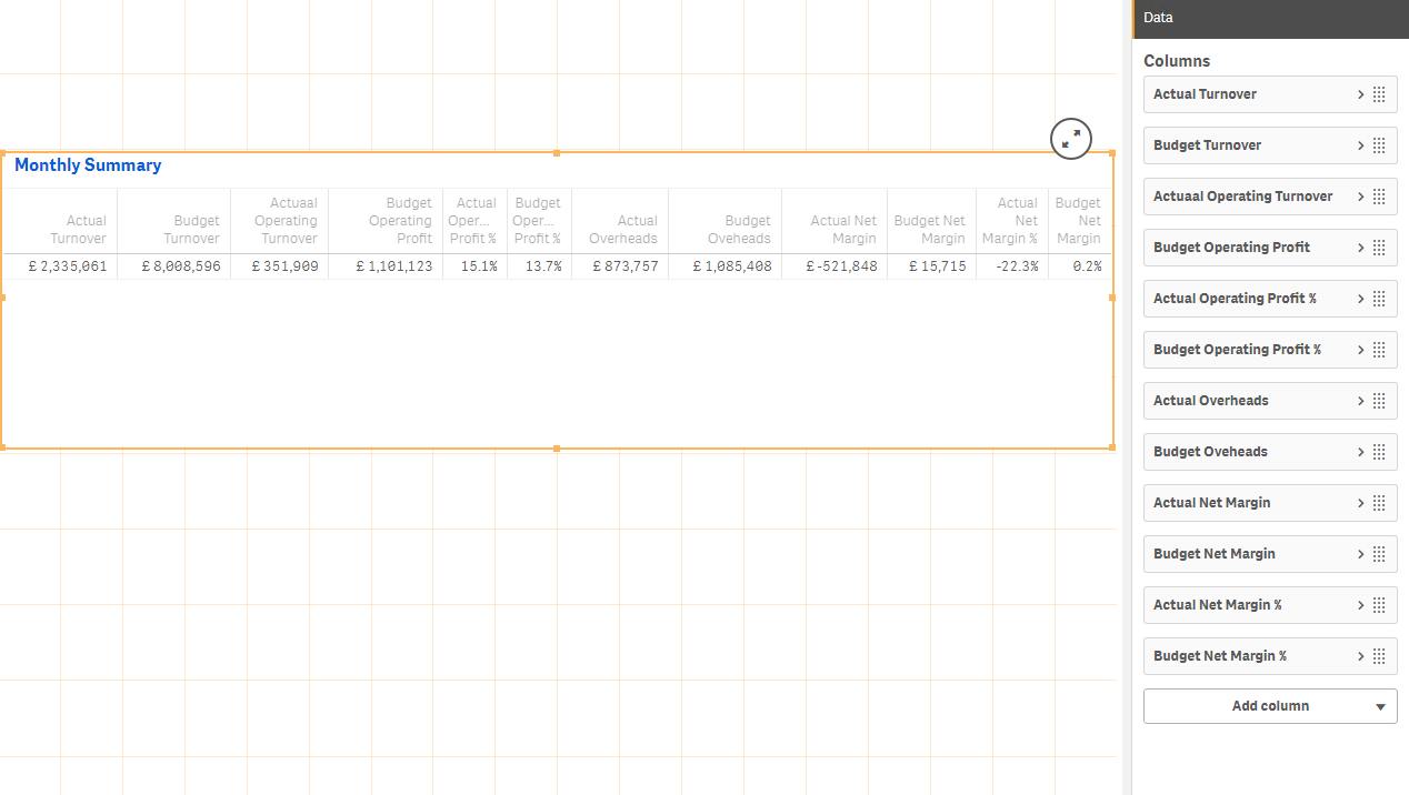 Can you make a Straight Table horizontal in Qlik S... Qlik Community